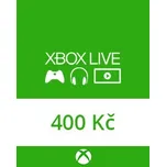 Microsoft Xbox live Dárková karta 400 kč PC – digitální verze