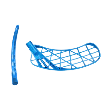 Florbalová čepel ZONE Air/Two ASF medium PP metal blue R - Pravá ruka dole/Modrá/středně tvrdá - Air Soft F. (PP)