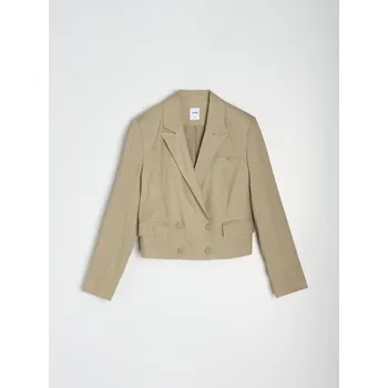 Dámská móda Sinsay - Blejzr - béžová - 730FI-80X - 730FI-80X-XL