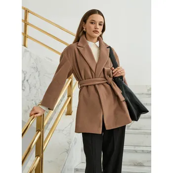 Dámský kabát Béžový dámský kabát ORSAY Orsay černá | hnědá | krémová 3500271