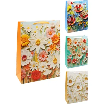 Junior Dárková taška 2049 Flowers, velikost S 18 x 10 x 23 cm (mix 4 vzorů)