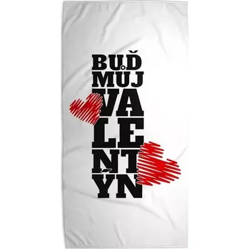 Osuška Sablio Ručník Buď můj Valentýn 2 - 30x50 cm