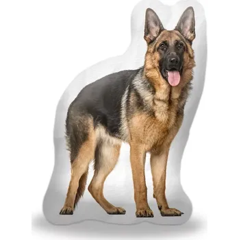 Polštář Sablio 3D polštář ve tvaru Německý ovčák