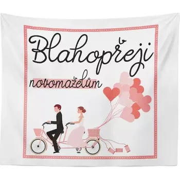 deka Sablio Deka Blahopřeji novomanželům: 150x120 cm