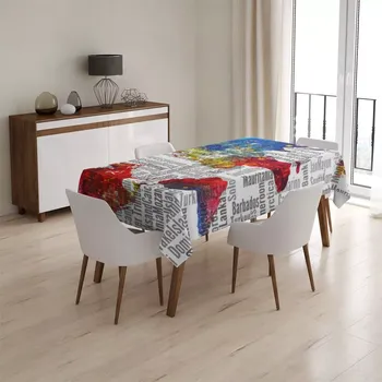 ubrus Sablio Ubrus Jména států - 90x90 cm