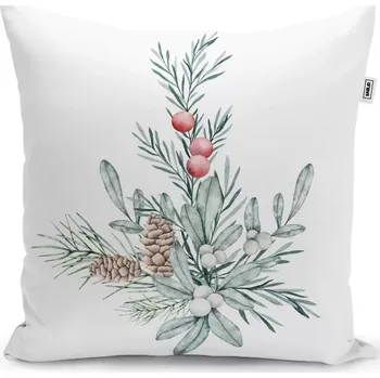 Polštář Sablio Polštář Zimní kytice - 50x50 cm