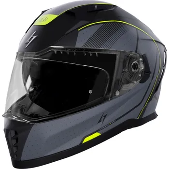 Helma na motorku Integrální helma STORMER 407-21IC-C03-10 BLASTER TRON neon, yellow, metal matt L