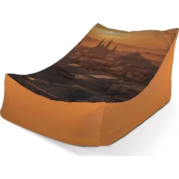 Sedací pytel Sablio Sedací vak Lounge Barcelona Night Skyline - 80 x 95 x 50 cm
