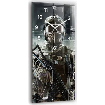 Hodiny Nástěnné hodiny Wallfluent černé 30 cm