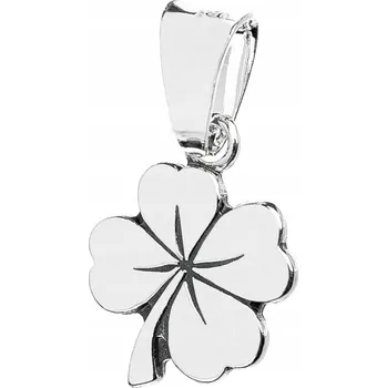 Přívěsek Stříbrný Přívěsek Čtyřlístek , Jetel 925 Stříbro oxidované