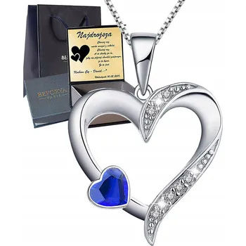 Náhrdelník Mennica Świdnicka Dámský náhrdelník Srdce Přívěsek Stříbro 925 Výročí Svatba