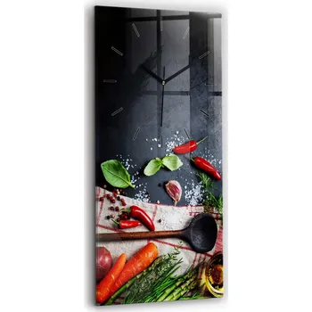 Hodiny Velké Obdélníkové Hodiny Tiché Nástěnné Do Ložnice Zelenina 30x60