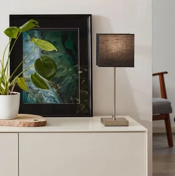 Brilliant 94873/63 Dotyková stolní lampa AGLAE ANTRACITOVÁ