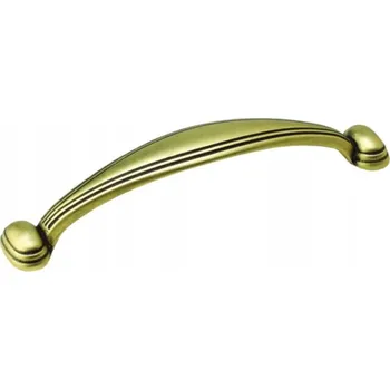 Nábytková úchytka klasická zlatá matná 11 x 1,8 x 2,8 cm