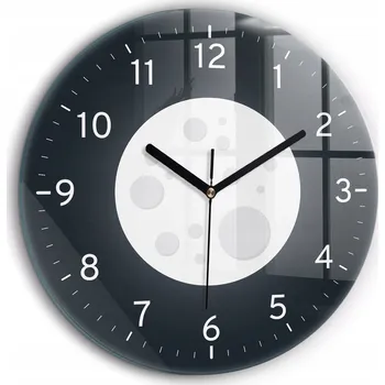 Hodiny Ozdobné nástěnné hodiny s krásnou grafikou Úplňku Měsíce XXL kulatý průměr 60 cm