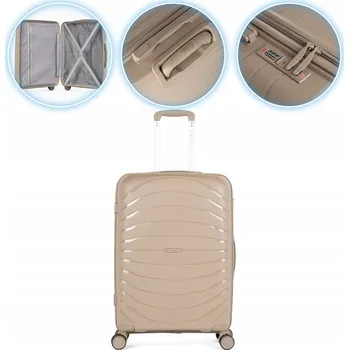 Kadva Velký tvrdý kufr polyester Brava 78 l