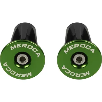 Láhev MEROCA Koncovky řídítek AL6061 22–24 mm šroub M4 zelené 19 g/pár NO SIZE ZELENÁ