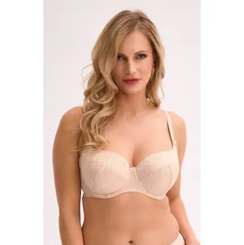 Podprsenka Gaia podprsenka s kosticemi, béžová, velikost 85G