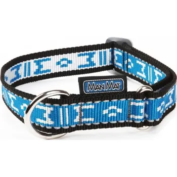 Obojek pro psa Manmat Standard reflexní modro-šedý