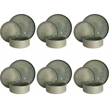 Talíř Jídelní servis MPLCo STACK GREY 18dílná ks