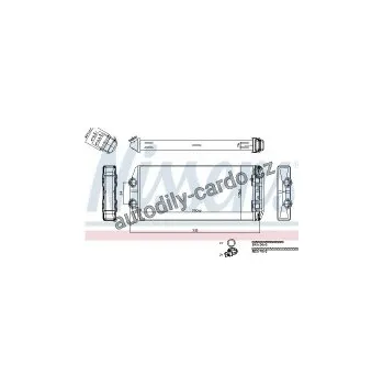 Chladič motoru Výměník tepla NISSENS 71164