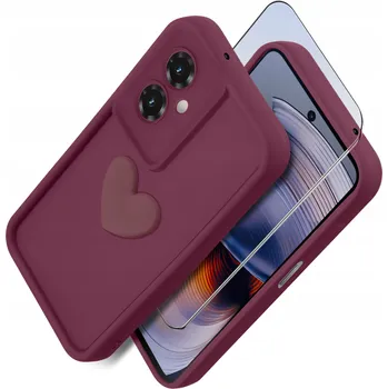 Pouzdro na mobilní telefon Zadní Kryt KrainaGSM pro Motorola Moto G55 červený