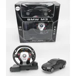 Mamido Autíčko na dálkové BMW M3 1:18 s volantovým ovládáním černé