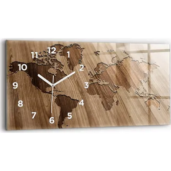 Hodiny Nástěnné hodiny Wallfluent hnědé 60 cm