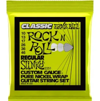 Struna pro kytaru a smyčcový nástroj Struny Ernie Ball 2251 Regular Slinky Pure Nickel