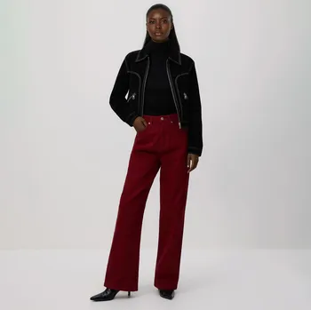 Dámské džíny Reserved - Džíny straight fit - červená - 715IH-33J - 715IH-33J-38