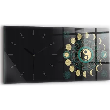 Hodiny Nástěnné hodiny kulatý dekorativní klasické kuchyňské 60x30 cm Fáze měsíce