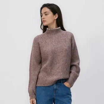 Dámský svetr Reserved - Svetr s metalizovanou nití - světle fialová - 273HI-34M - 273HI-34M-XL