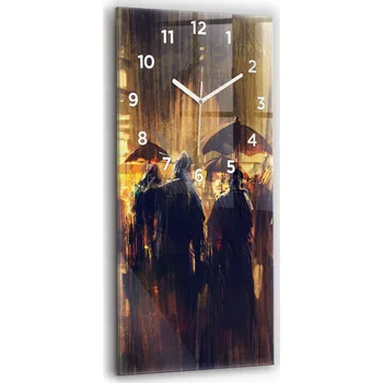 Hodiny Nástěnné hodiny Wallfluent hnědé 30 cm