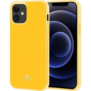 Pouzdro na mobilní telefon Zadní Kryt Mercury pro Apple iPhone 12 mini žlutý