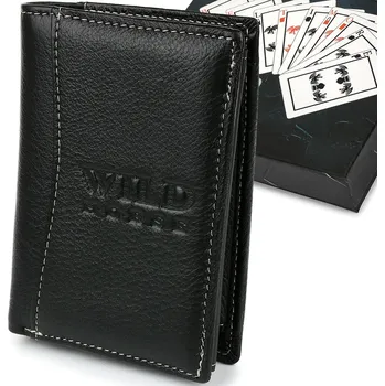 Pánská kožená peněženka RFID vertikální velká prostorná