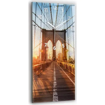 Hodiny Nástěnné hodiny Wallfluent hnědé 30 cm