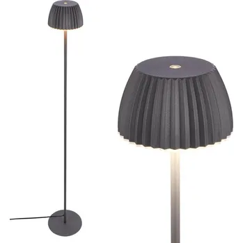 Stojací lampa BRILONER Loca stojanová lampa - 8W, 800lm, LED, dotykový vypínač, stmívatelná, teplá bílá, antracit 1625015