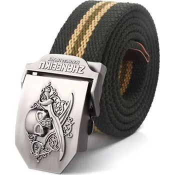 Opasek Pánský pásek s lebkou L367 160 cm 15
