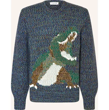 Pánské oblečení Lacoste Pánský Svetr, modrá / zelená, S