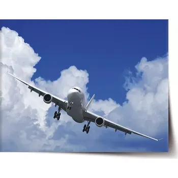 Plakát Sablio Plakát Letadlo při přistání - 60x40 cm