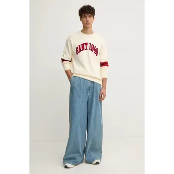 Dámské oblečení Bavlněná mikina Gant 2036040 béžová 01X, vel. XL