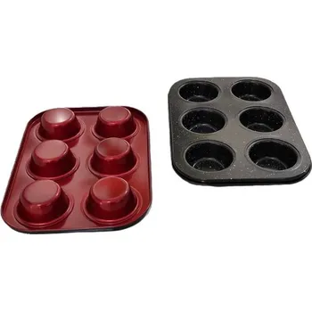 Nádoba na pečení Dortisimo Perfect Home nepřilnavá forma na muffiny (na 6 ks)