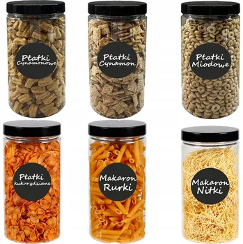 Dóza na potraviny Plastové Sklenice Akada 1,5 l průhledné 12 ks