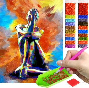 Diamantové malování Diamantová výšivka umělecká mozaika diamantové malování abstraktní žena