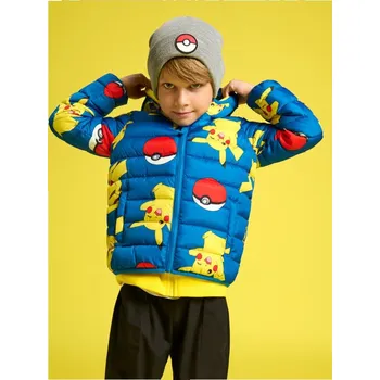 Chlapecká bunda Sinsay - Prošívaná bunda Pokemon - mid blue - 6471C-52X - 6471C-52X-98-1