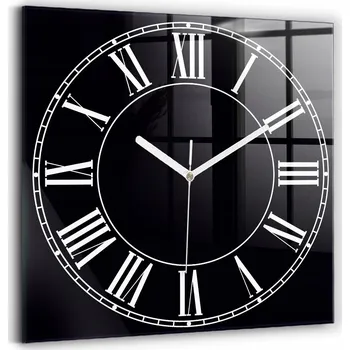 Hodiny Nástěnné hodiny WallFluent černé 30 cm
