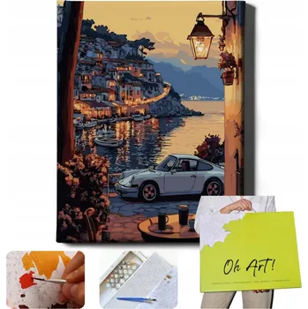 MALOVÁNÍ PODLE ČÍSEL S RÁMEM Obrazy k Malování podle čísel Auto OhArt