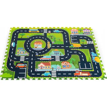Pěnová podložka pro děti puzzle město ulice silnice