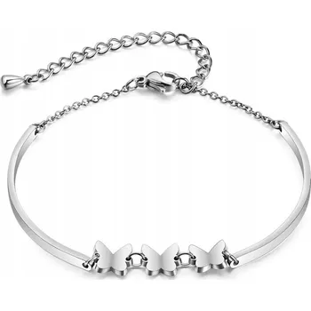Náramek Náramek Lovely Butterfly - Stříbrná KP-28698