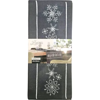 ubrus Vánoční vyšívaný běhoun na stůl 40 x 140 cm - Vánoce